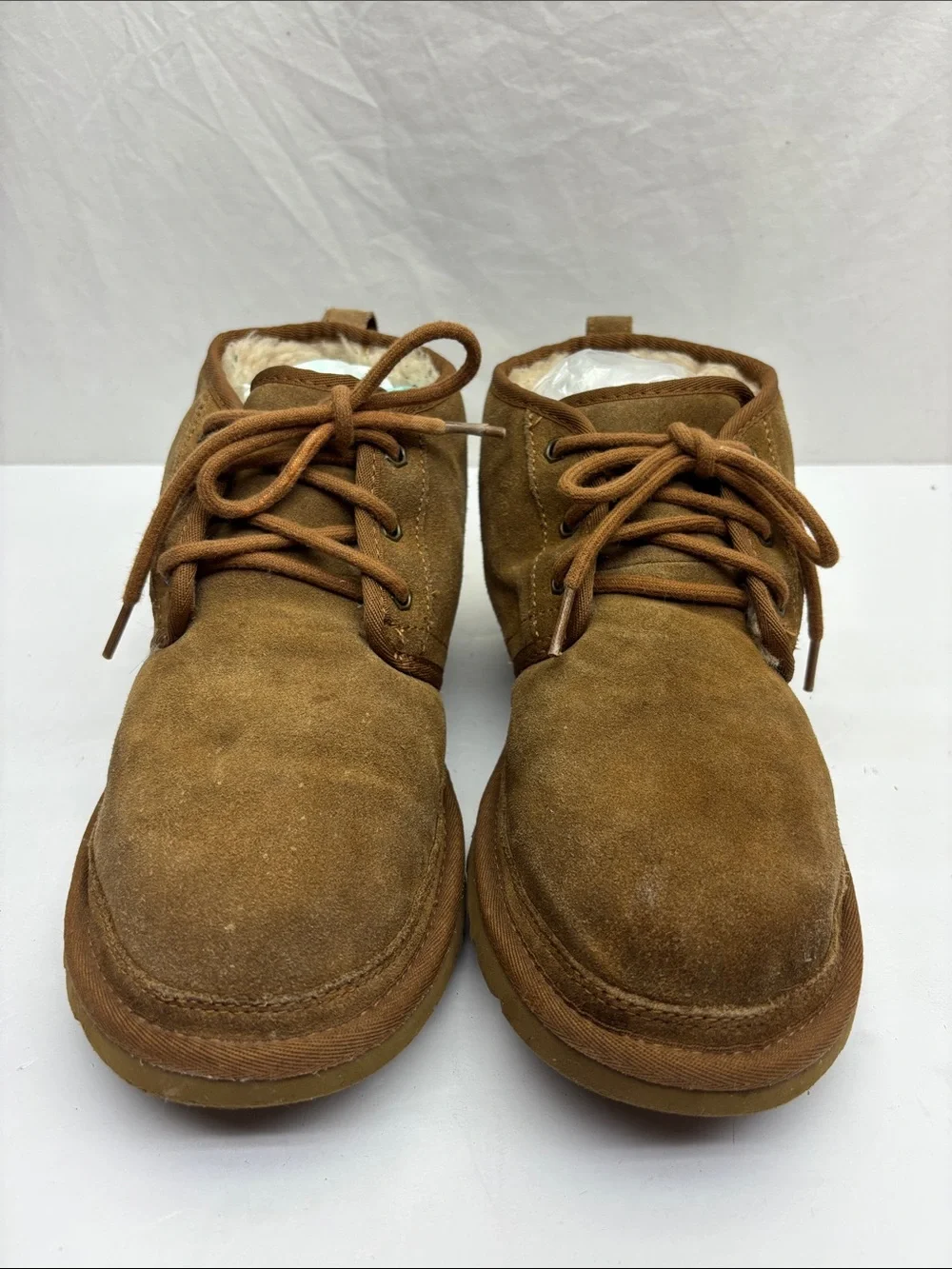 UGG Men's Brown Suede Lace-Up Chukka Boots, SZ 9, box 3 G